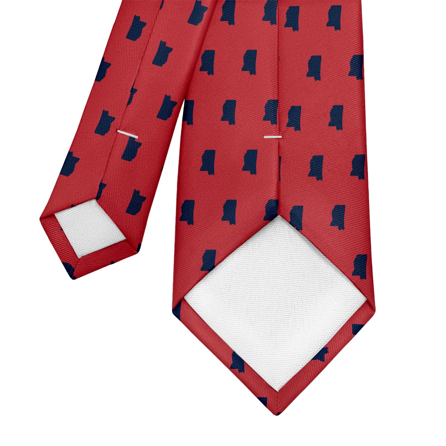 Mississippi State Outline Necktie - Tipping - Knotty Tie Co.