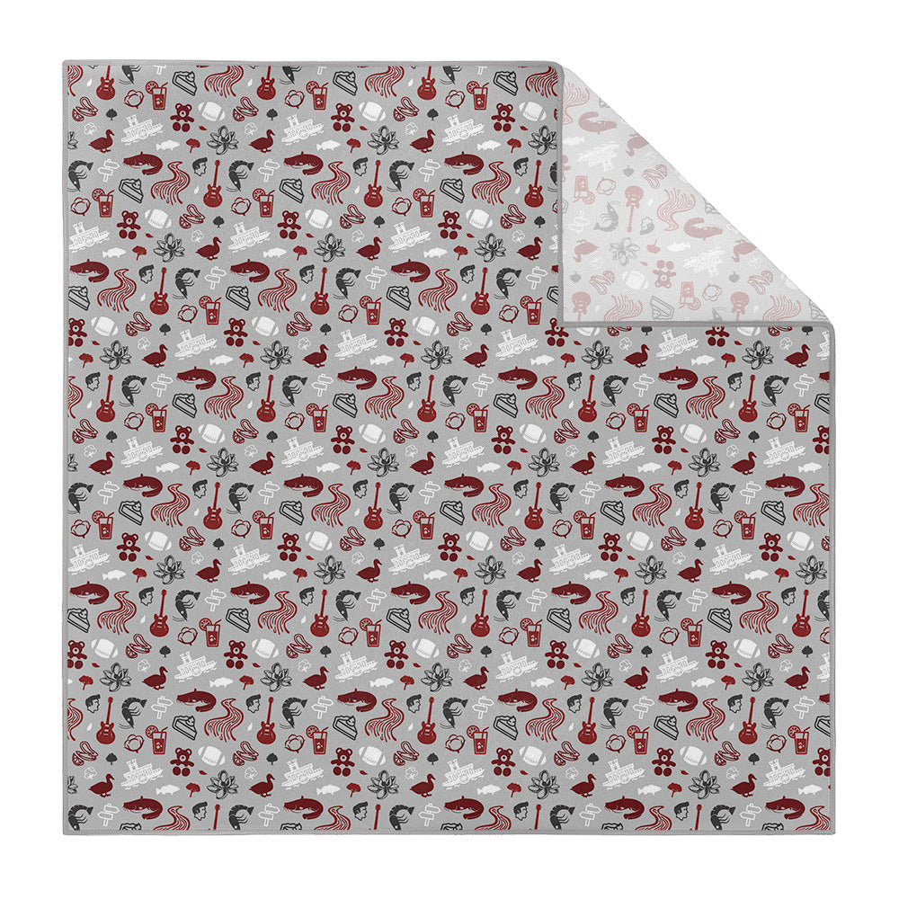 Mississippi State Heritage Pocket Square - Printed - Knotty Tie Co.