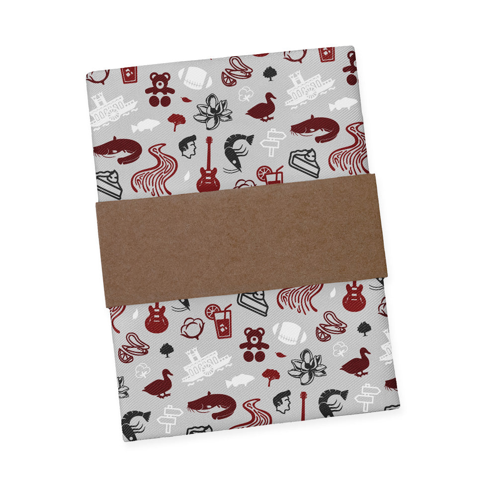 Mississippi State Heritage Pocket Square - Packaging - Knotty Tie Co.