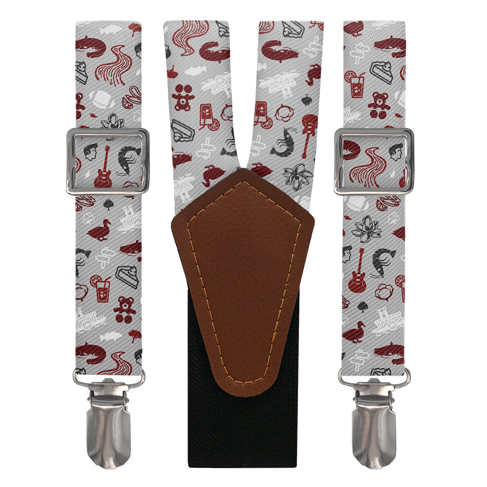 Mississippi State Heritage Suspenders - Main View - Knotty Tie Co.