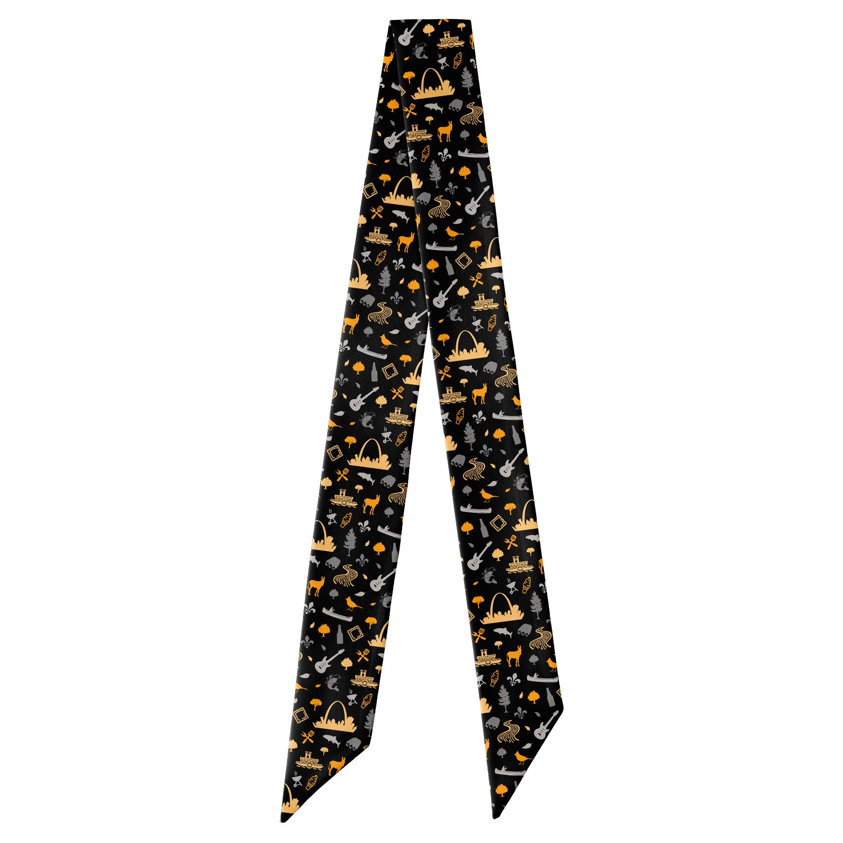 Missouri State Heritage Hair Scarf - Full View of Hair Scarf - Knotty Tie Co.