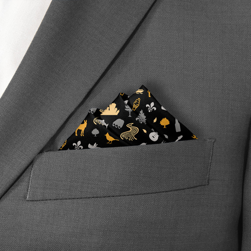 Missouri State Heritage Pocket Square - Stairs Fold - Knotty Tie Co.