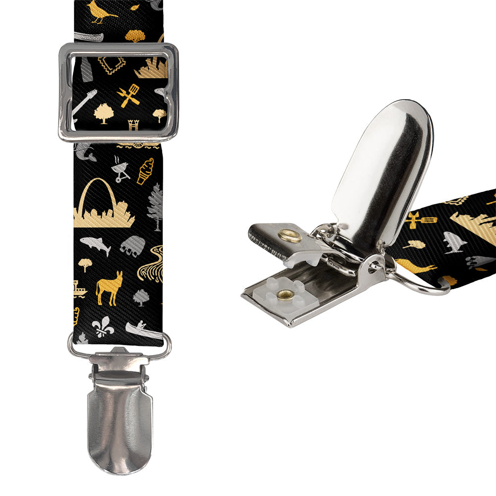 Missouri State Heritage Suspenders - Hardware and Strap - Knotty Tie Co.