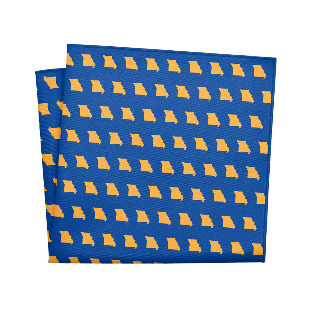 Missouri State Outline Pocket Square - 12" Square - Knotty Tie Co.