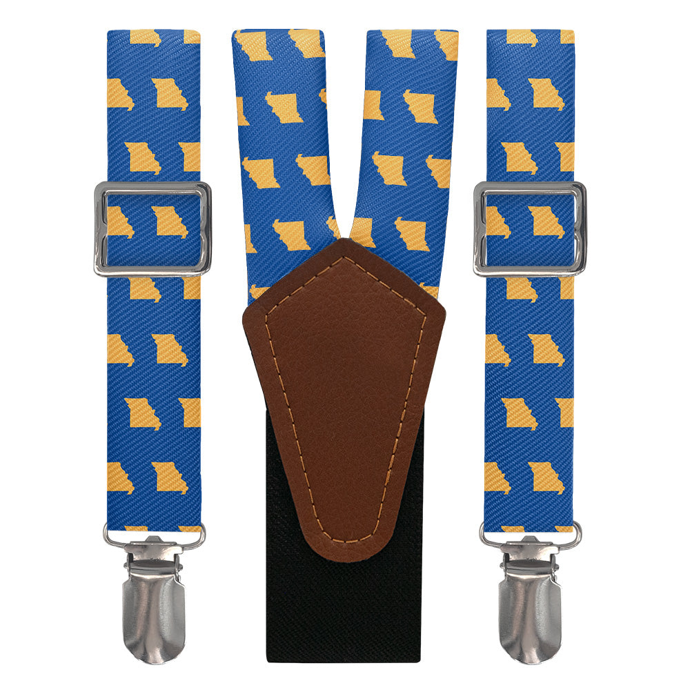 Missouri State Outline Suspenders - Main View - Knotty Tie Co.