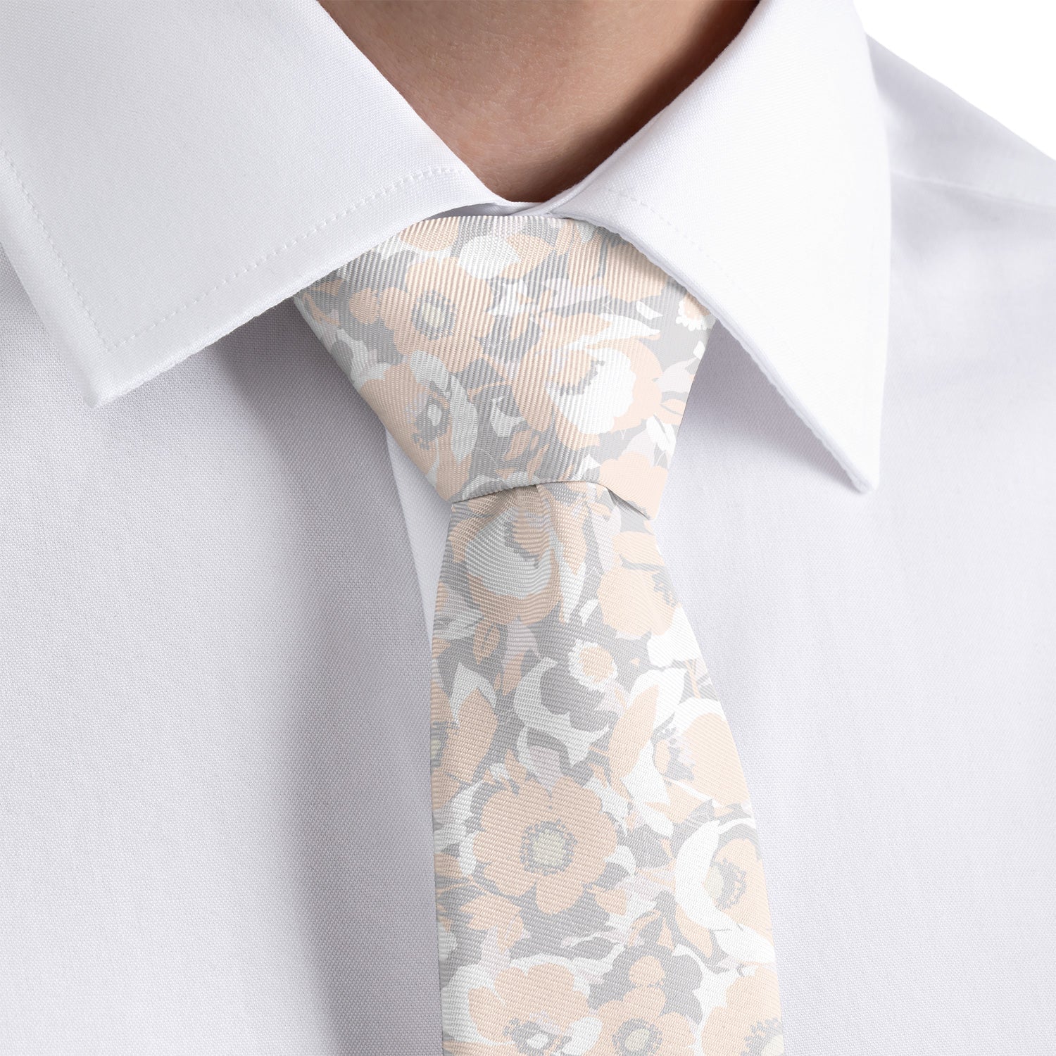 Mod Floral Necktie - Rolled - Knotty Tie Co.