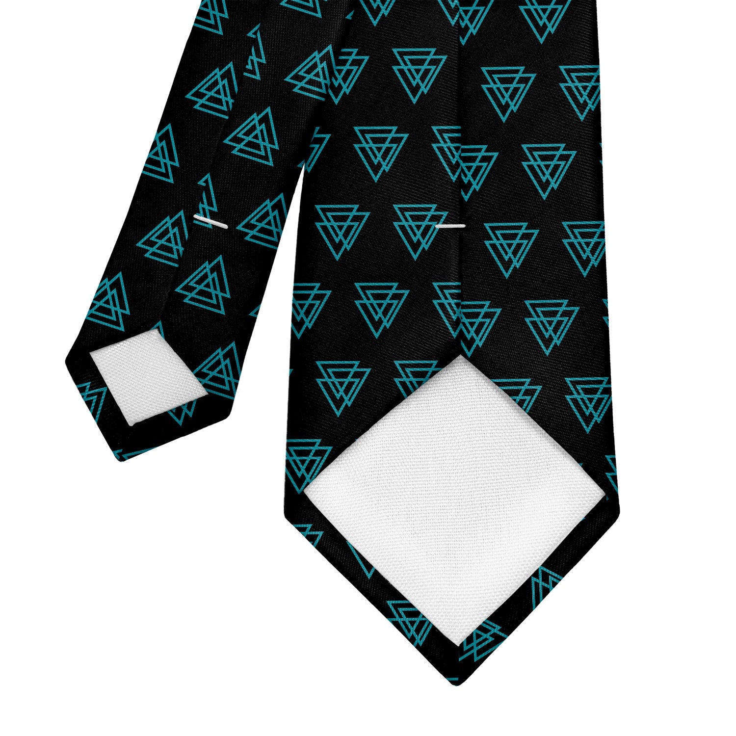 Mod Triangles Necktie - Tipping - Knotty Tie Co.