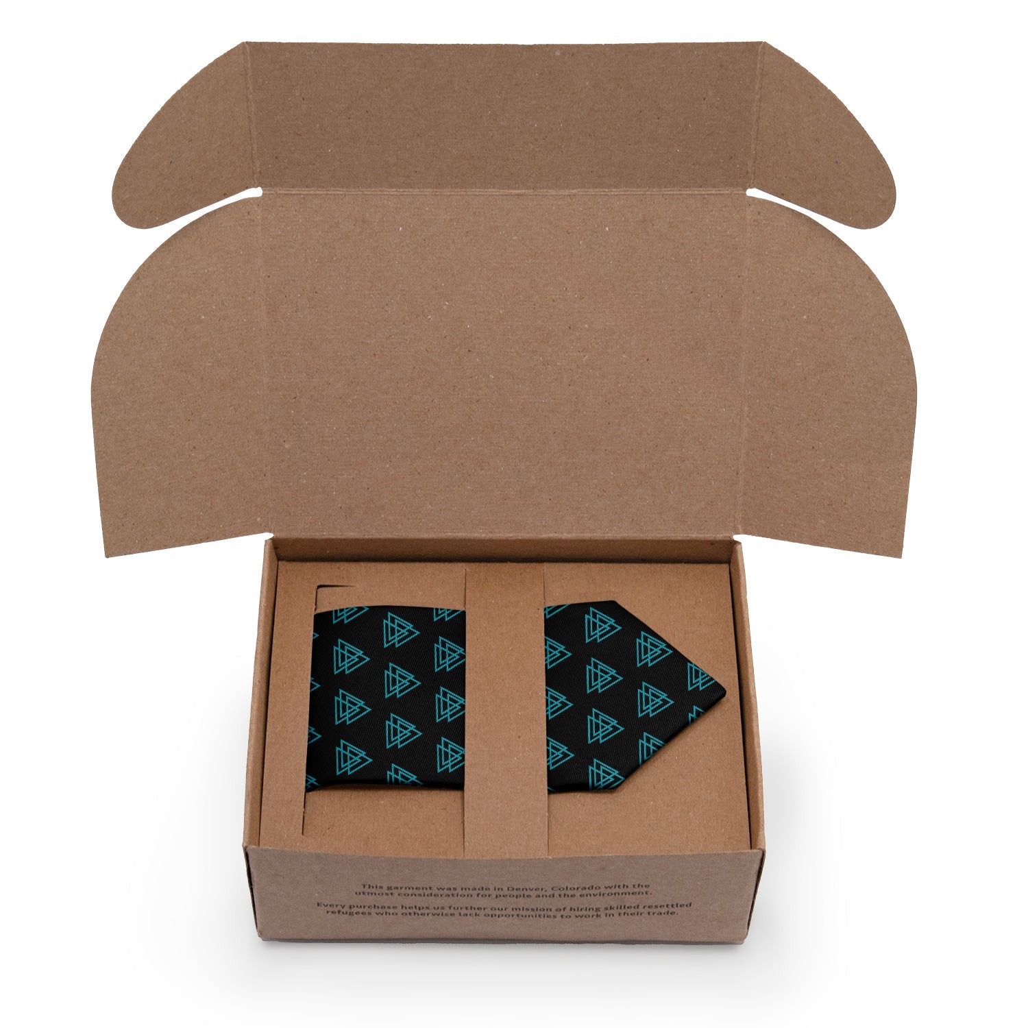 Mod Triangles Necktie - Packaging - Knotty Tie Co.