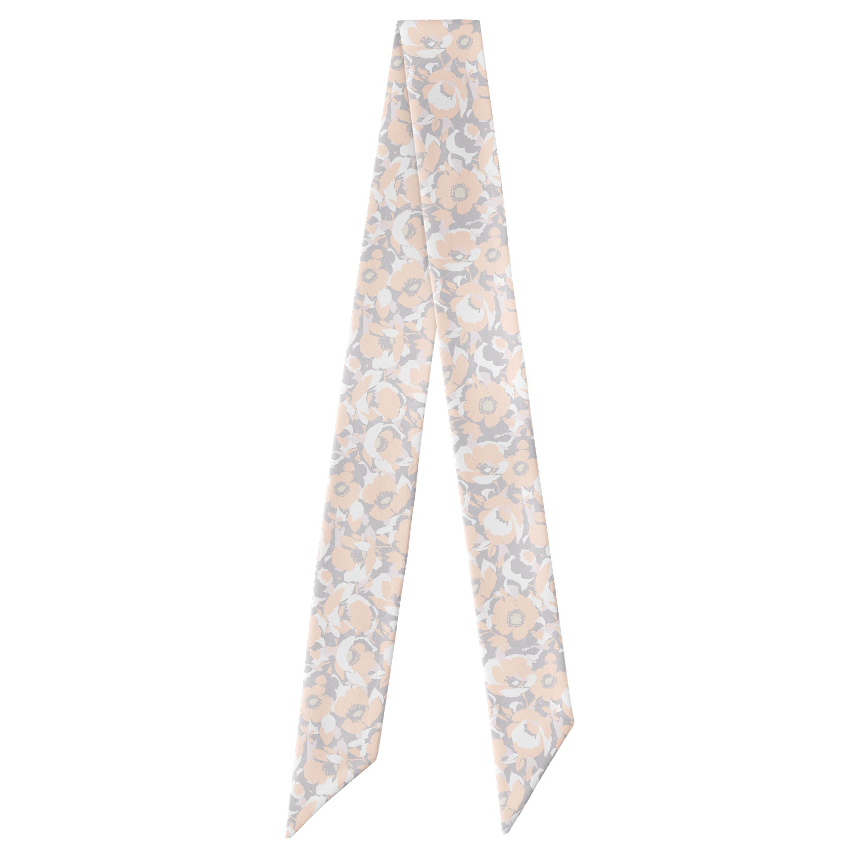 Mod Floral Hair Scarf - Full View of Hair Scarf - Knotty Tie Co.