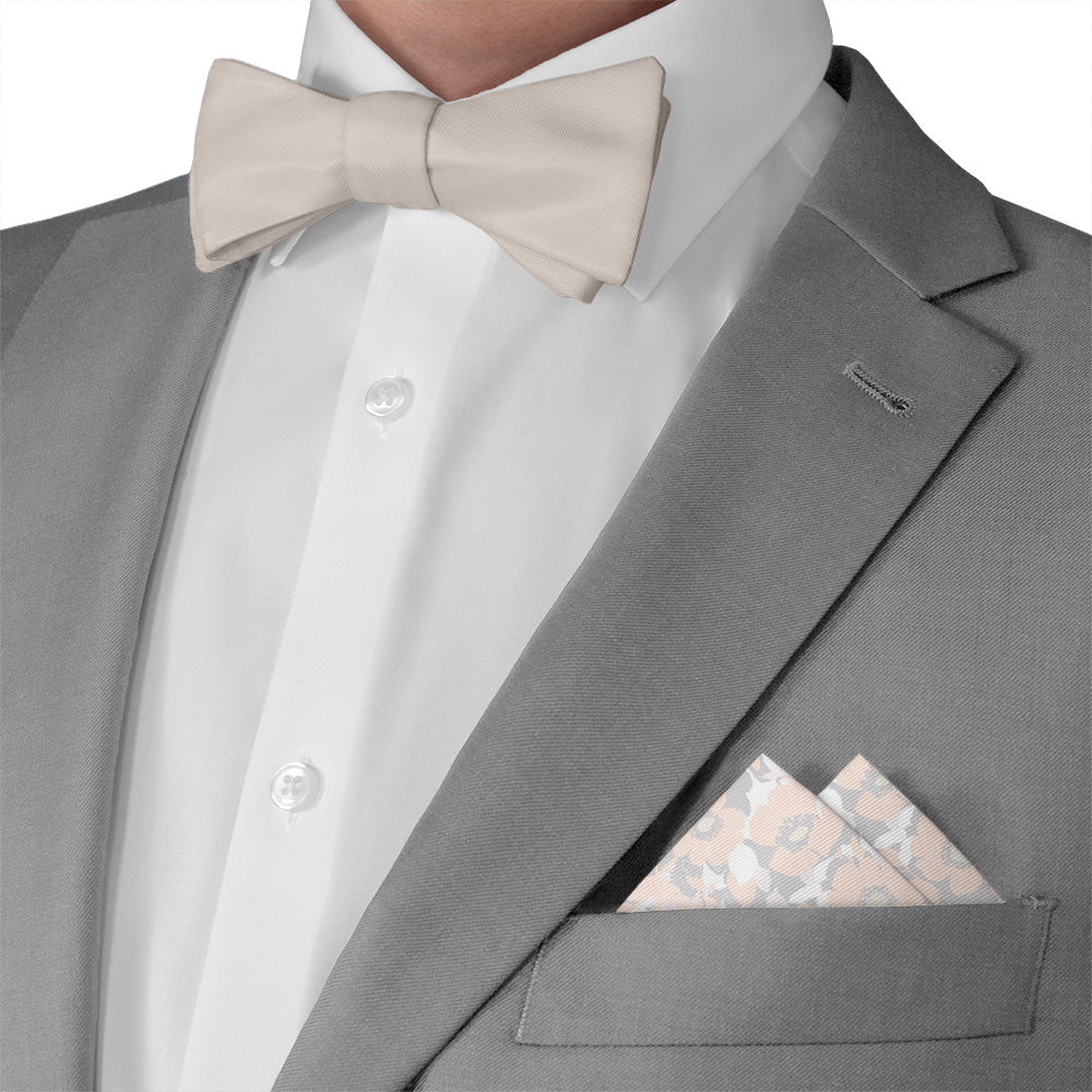 Mod Floral Pocket Square - Matching Bow Tie - Knotty Tie Co.