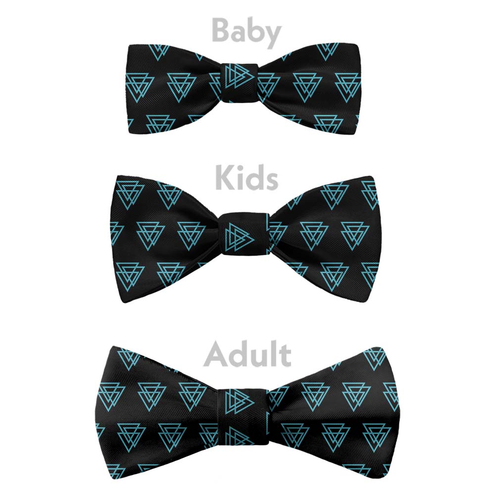 Mod Triangles Bow Tie - Bow Sizes - Knotty Tie Co.