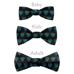 Mod Triangles Bow Tie - Bow Sizes - Knotty Tie Co.