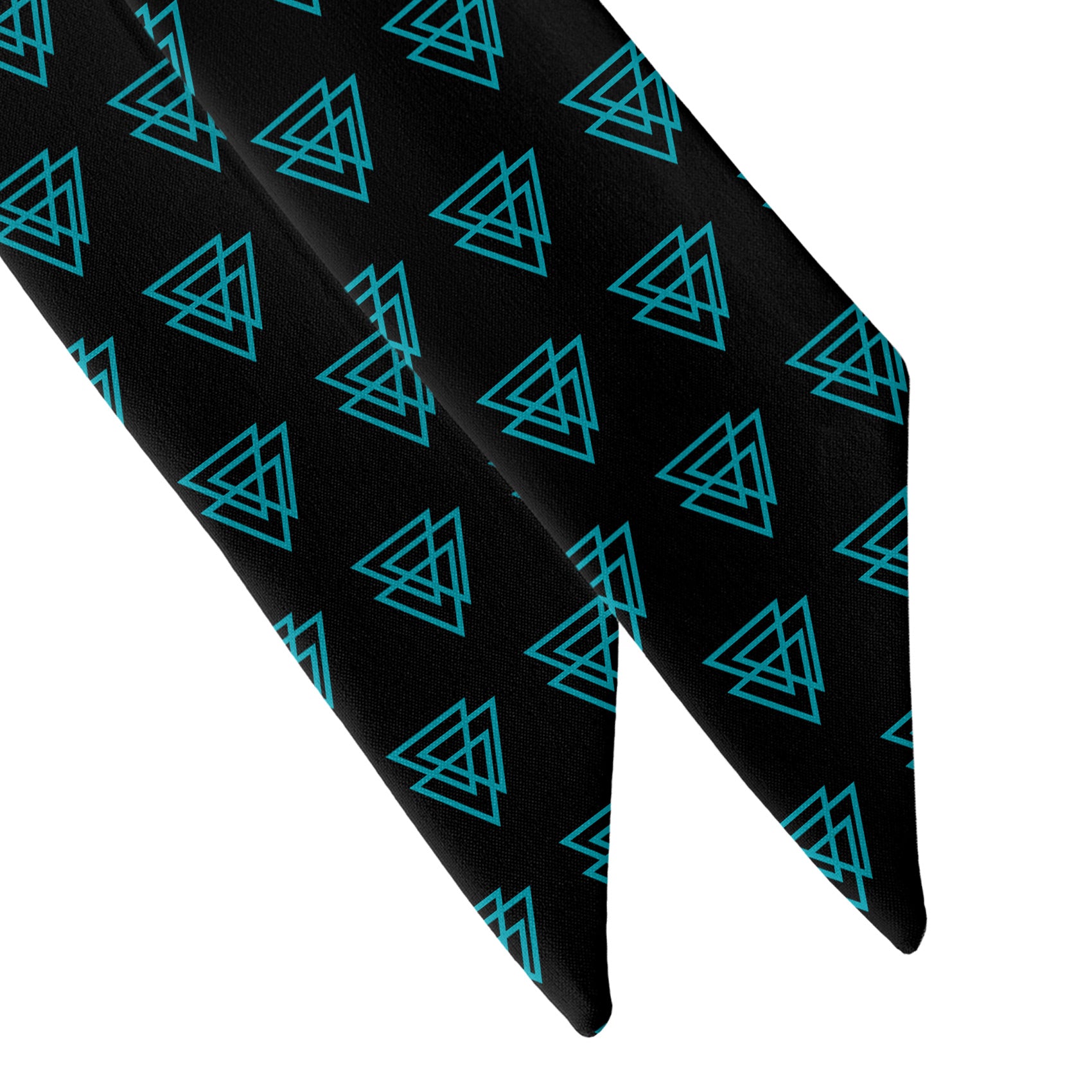 Mod Triangles Hair Scarf - Scarf Tapered Ends - Knotty Tie Co.