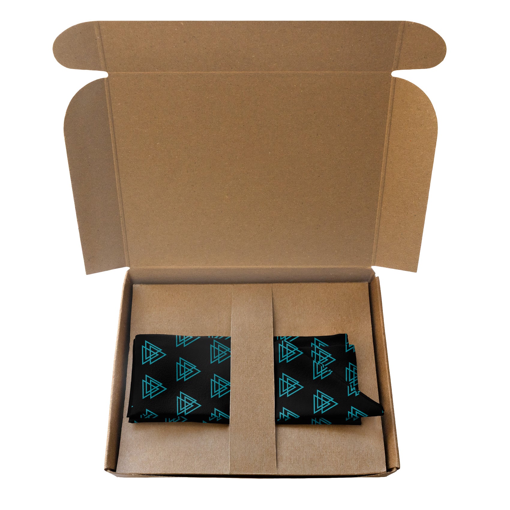 Mod Triangles Hair Scarf - Packaging - Knotty Tie Co.