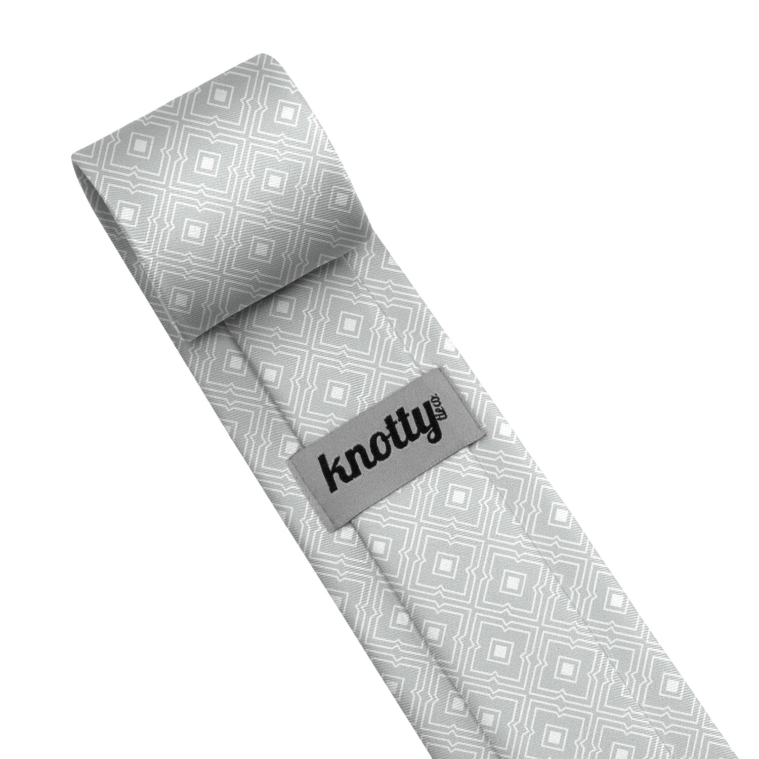Monroe Geometric Necktie - Tag - Knotty Tie Co.