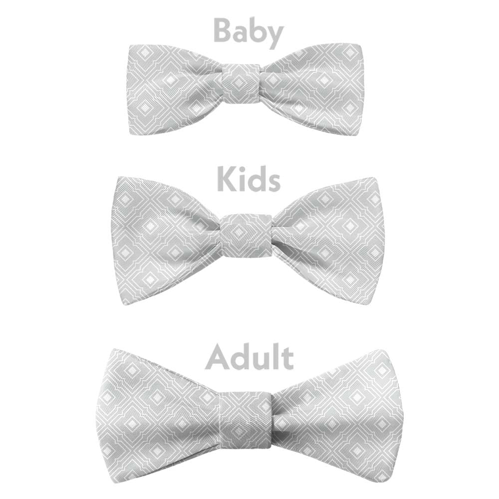 Monroe Geometric Bow Tie - Bow Sizes - Knotty Tie Co.