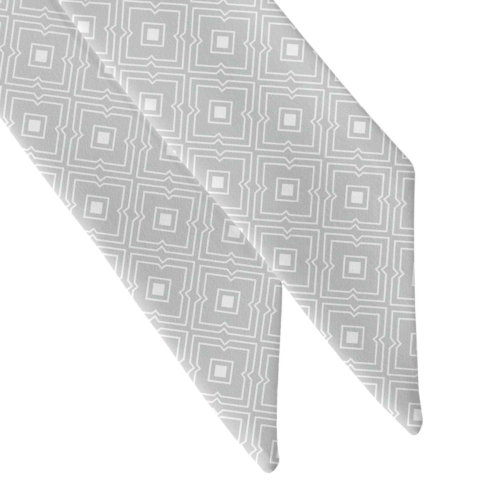 Monroe Geometric Hair Scarf - Scarf Tapered Ends - Knotty Tie Co.
