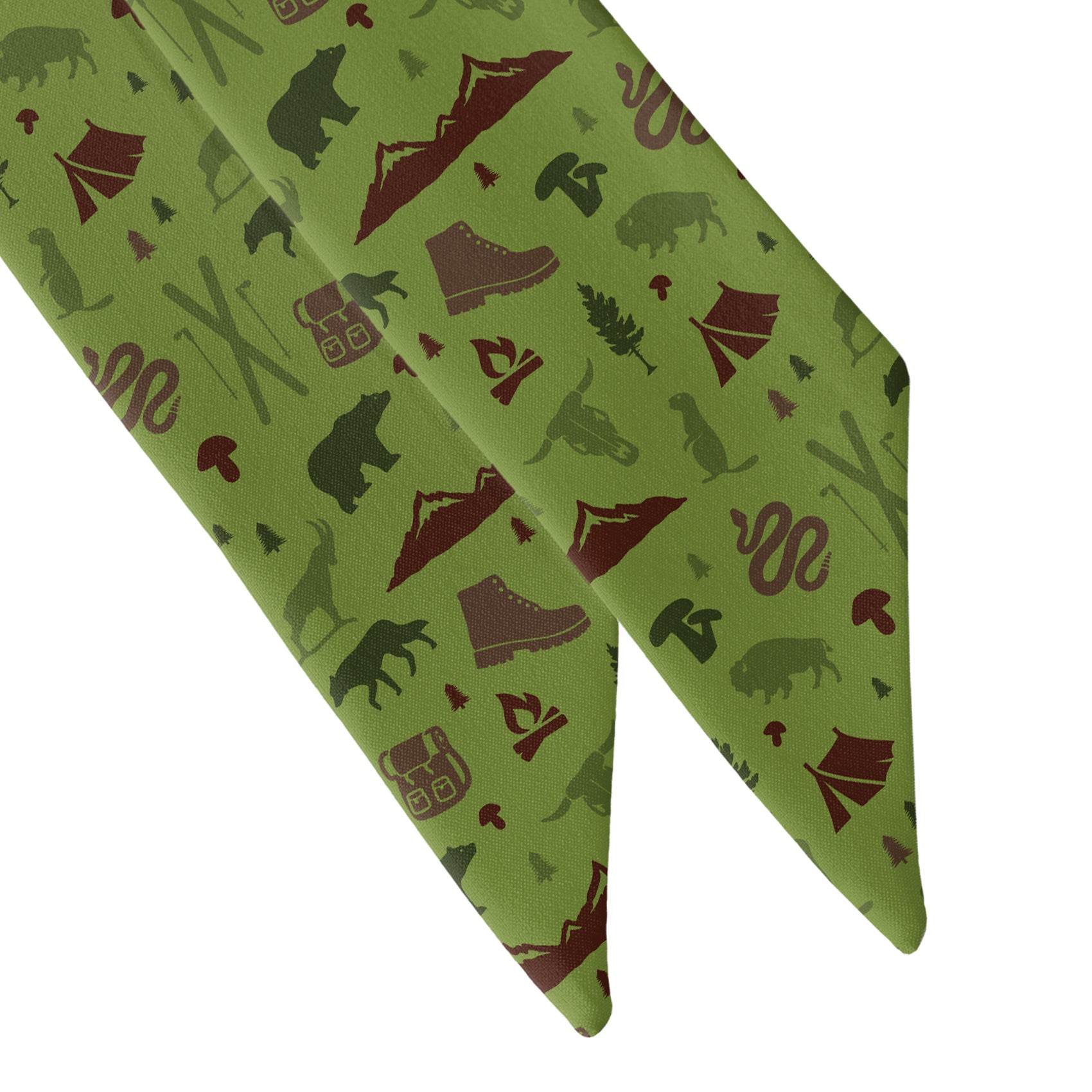 Montana State Heritage Hair Scarf - Scarf Tapered Ends - Knotty Tie Co.
