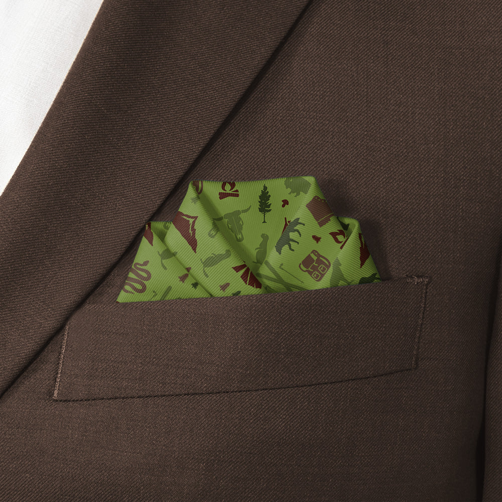 Montana State Heritage Pocket Square - Scalloped Fold - Knotty Tie Co.