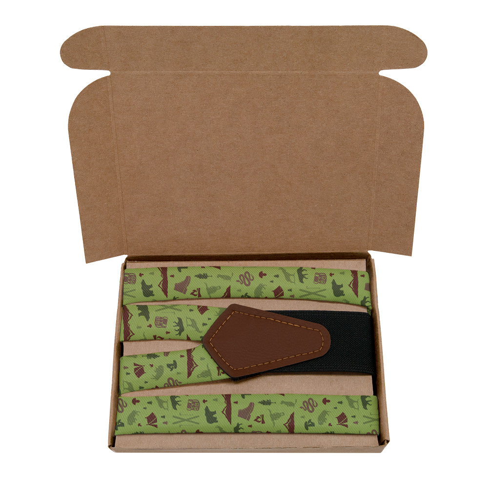 Montana State Heritage Suspenders - Kraft Gift Box Packaging - Knotty Tie Co.