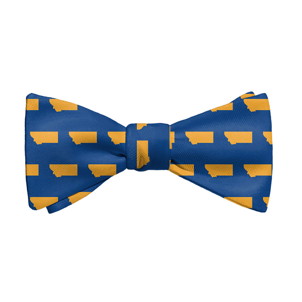 Montana State Outline Bow Tie - Adult Standard Self-Tie 14-18" -  - Knotty Tie Co.