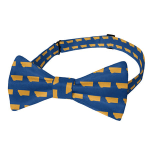 Montana State Outline Bow Tie - Adult Pre-Tied 12-22" -  - Knotty Tie Co.