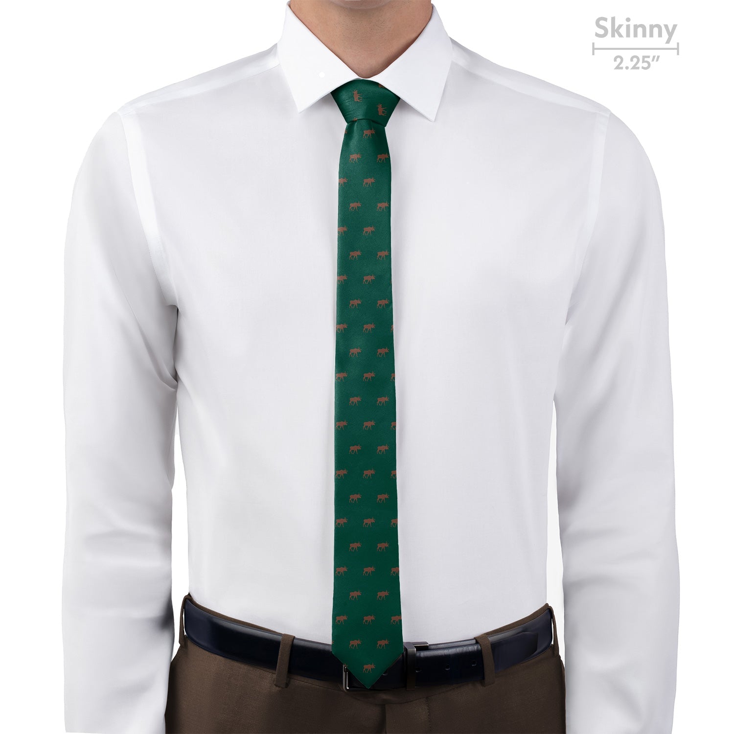 Moose Necktie - Skinny - Knotty Tie Co.
