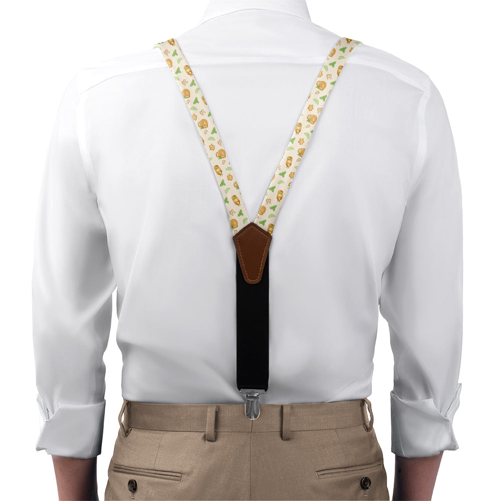 Moscow Mule Suspenders - On Model Front View - Knotty Tie Co.