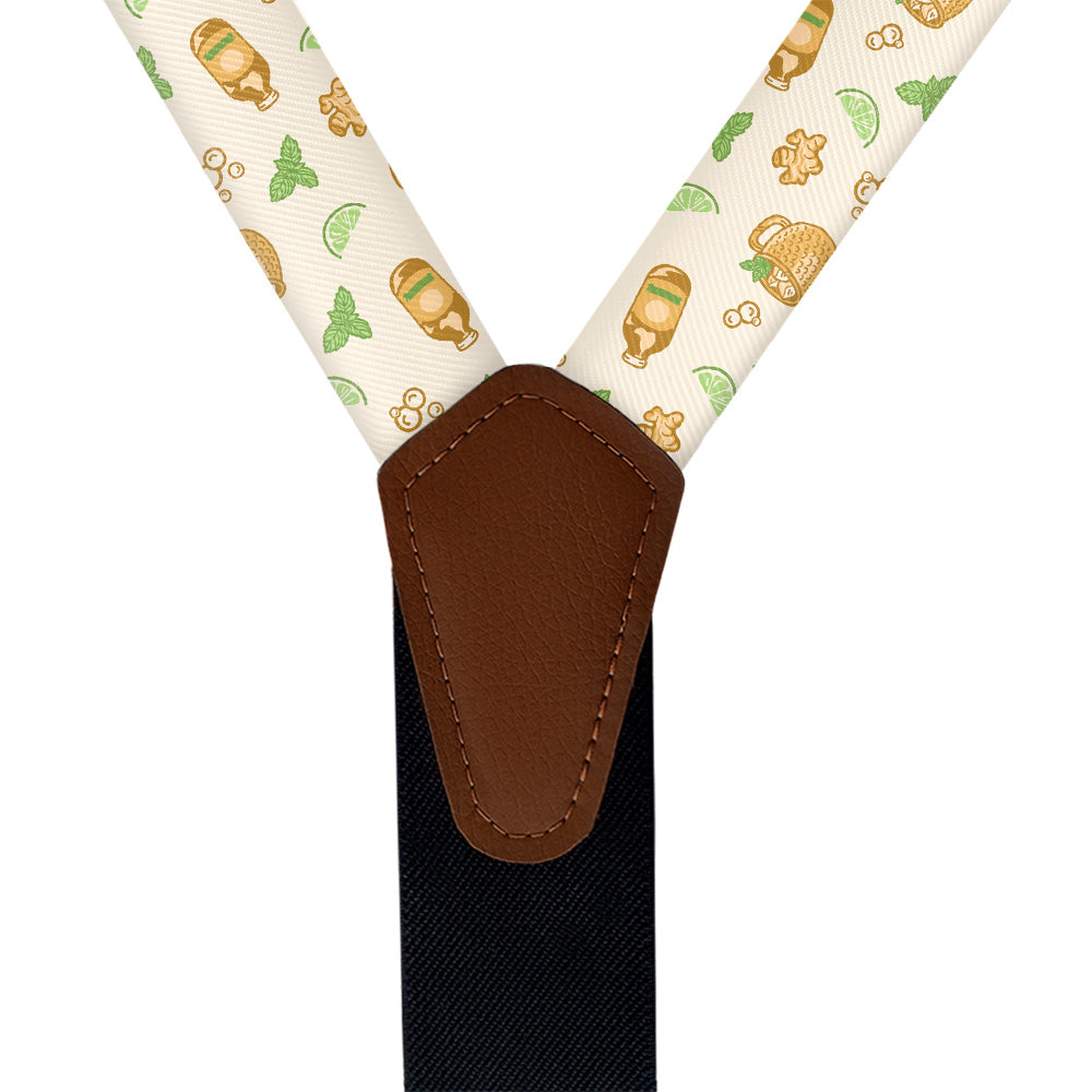 Moscow Mule Suspenders - Vegan Leather Y-Back - Knotty Tie Co.