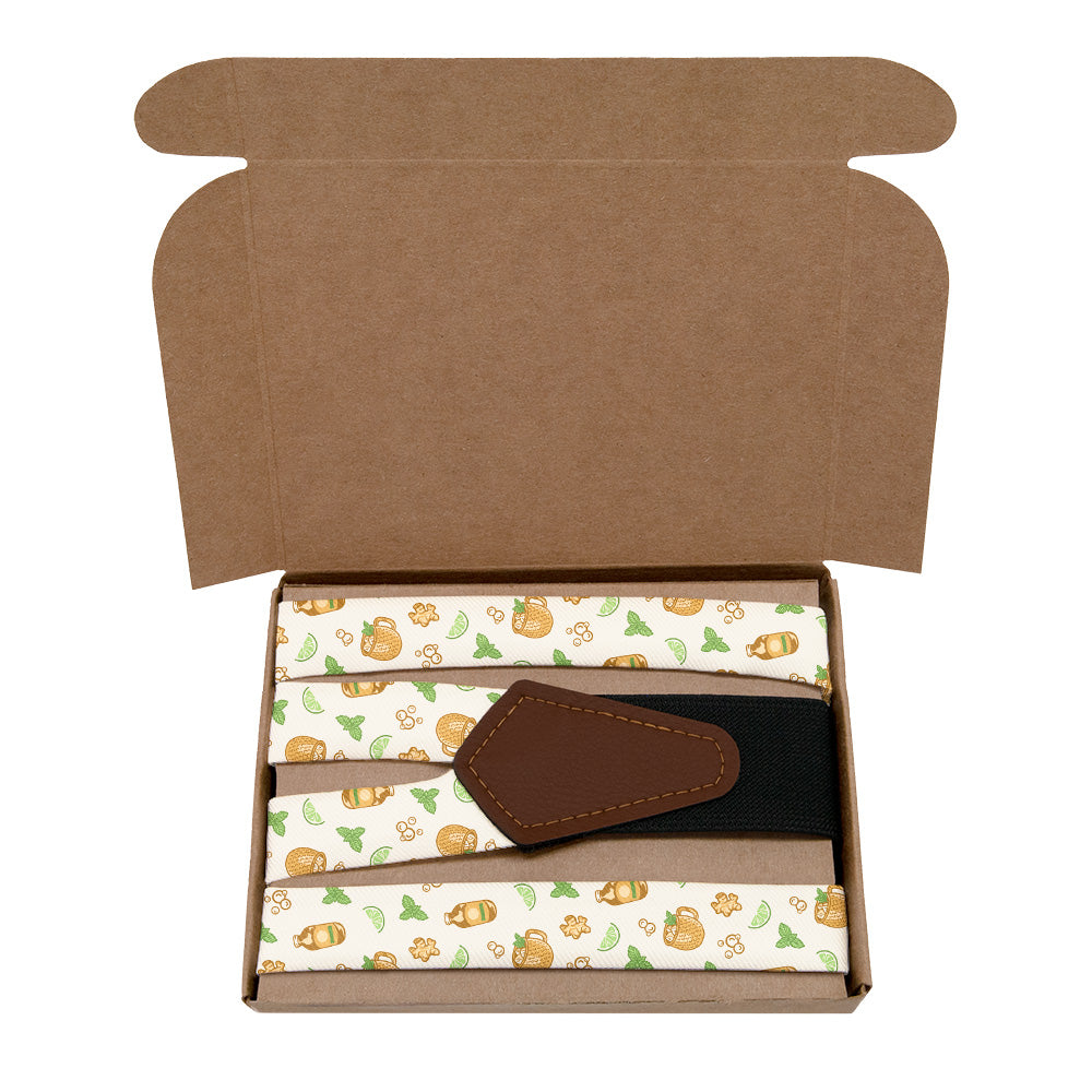 Moscow Mule Suspenders - Kraft Gift Box Packaging - Knotty Tie Co.