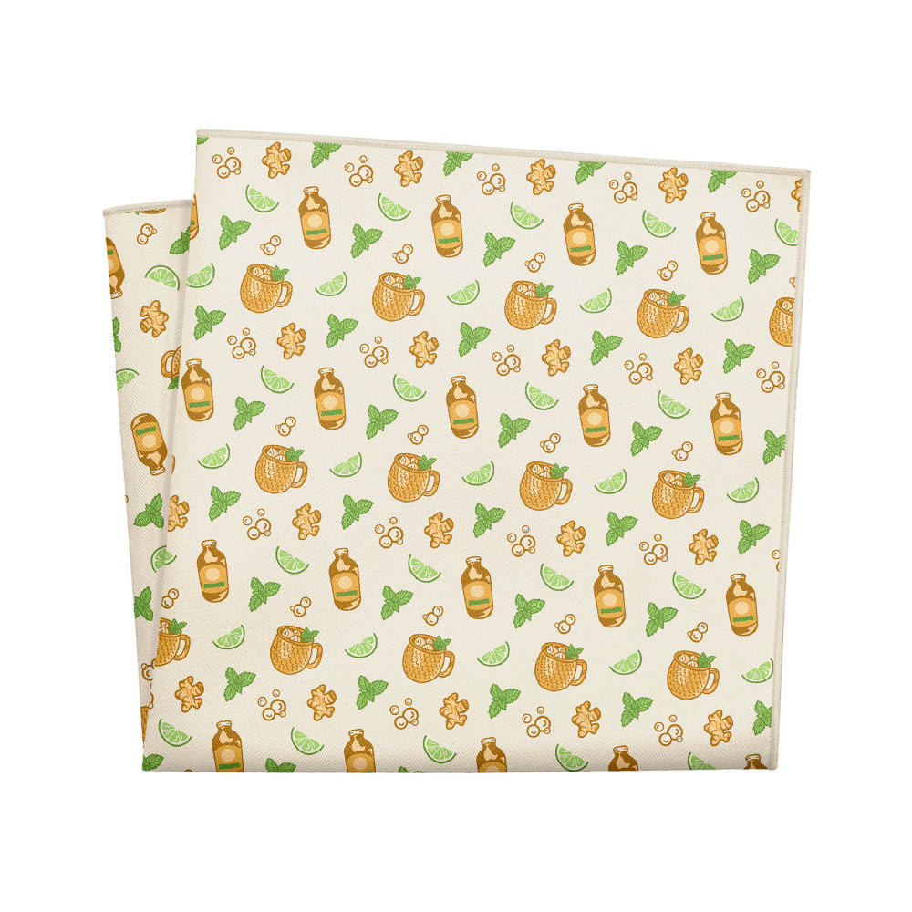Moscow Mule Pocket Square - 12" Square - Knotty Tie Co.
