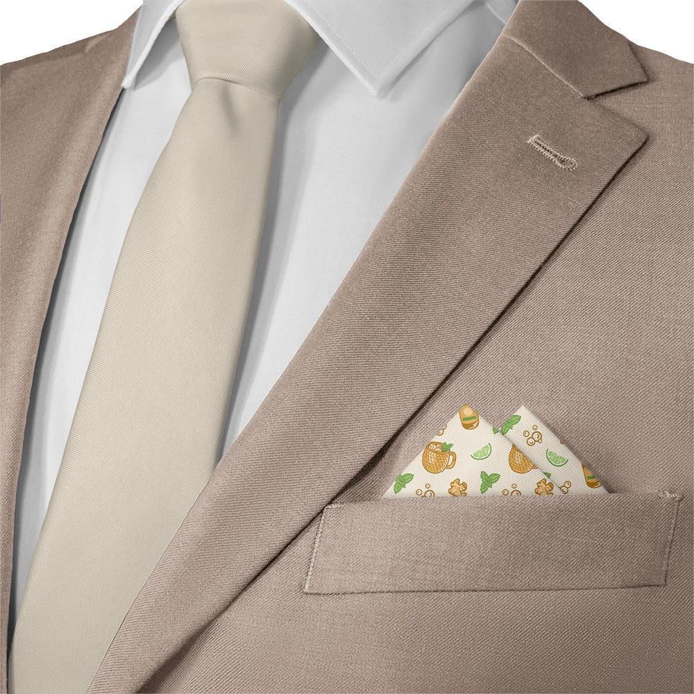 Moscow Mule Pocket Square - Matching Necktie - Knotty Tie Co.
