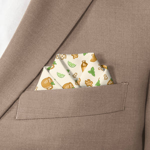 Moscow Mule Pocket Square - Scalloped Fold - Knotty Tie Co.