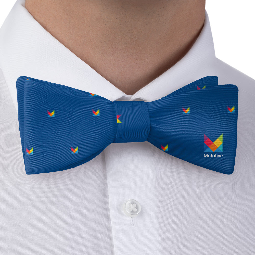 Sample Bow Tie - on model - Knotty Tie Co. 