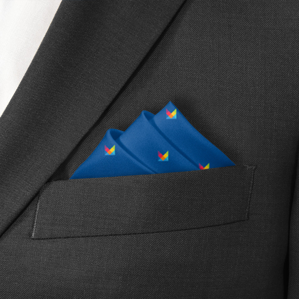 Sample Pocket Square - peak fold  - Knotty Tie Co.