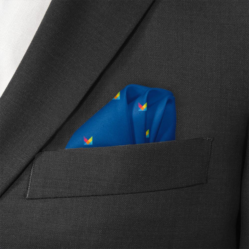 Sample Pocket Square - wave fold - Knotty Tie Co.