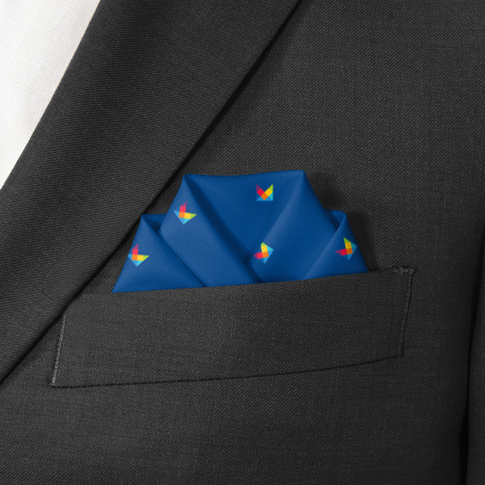 Sample Pocket Square - Scalloped Fold - Knotty Tie Co.