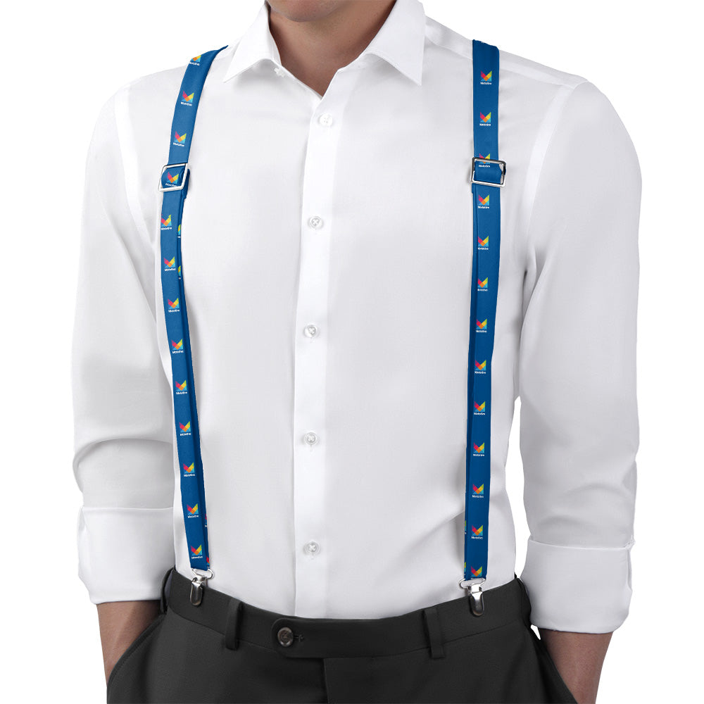 Sample Suspenders - on model - Knotty Tie Co.