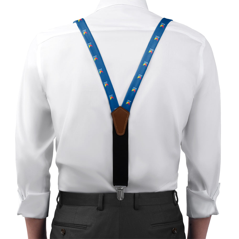 Sample Suspenders - back view - Knotty Tie Co.