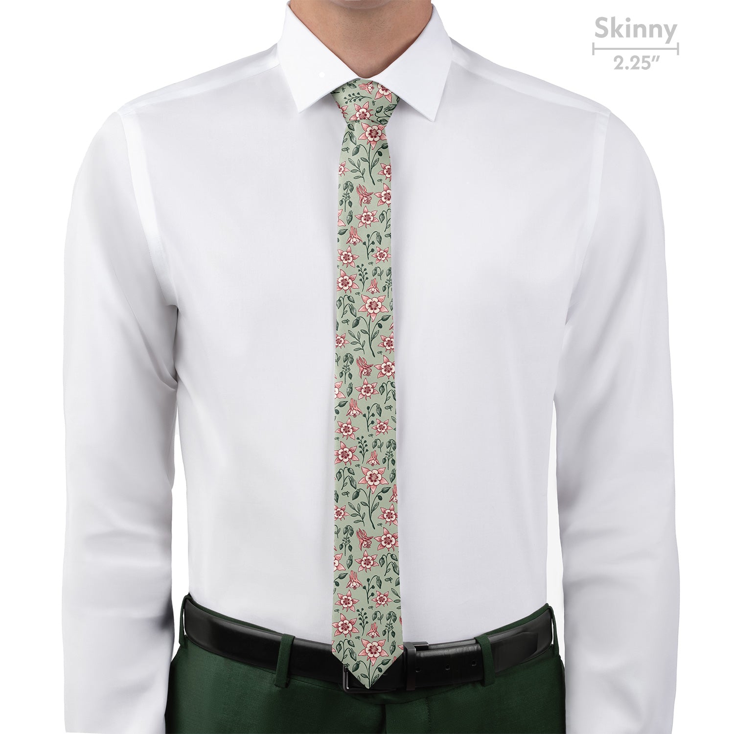 Mountain Columbine Necktie - Skinny - Knotty Tie Co.