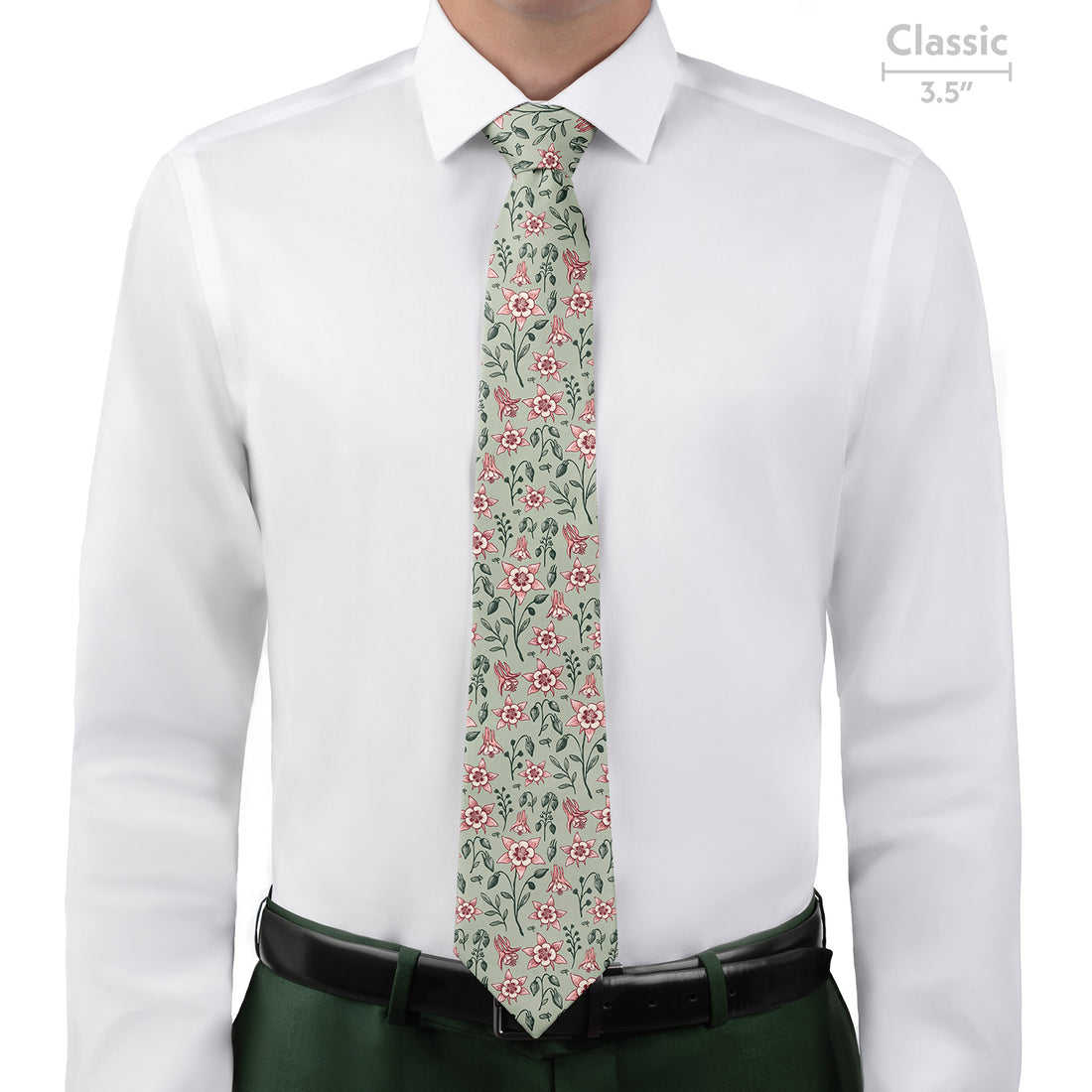 Mountain Columbine Necktie - Classic  - Knotty Tie Co.