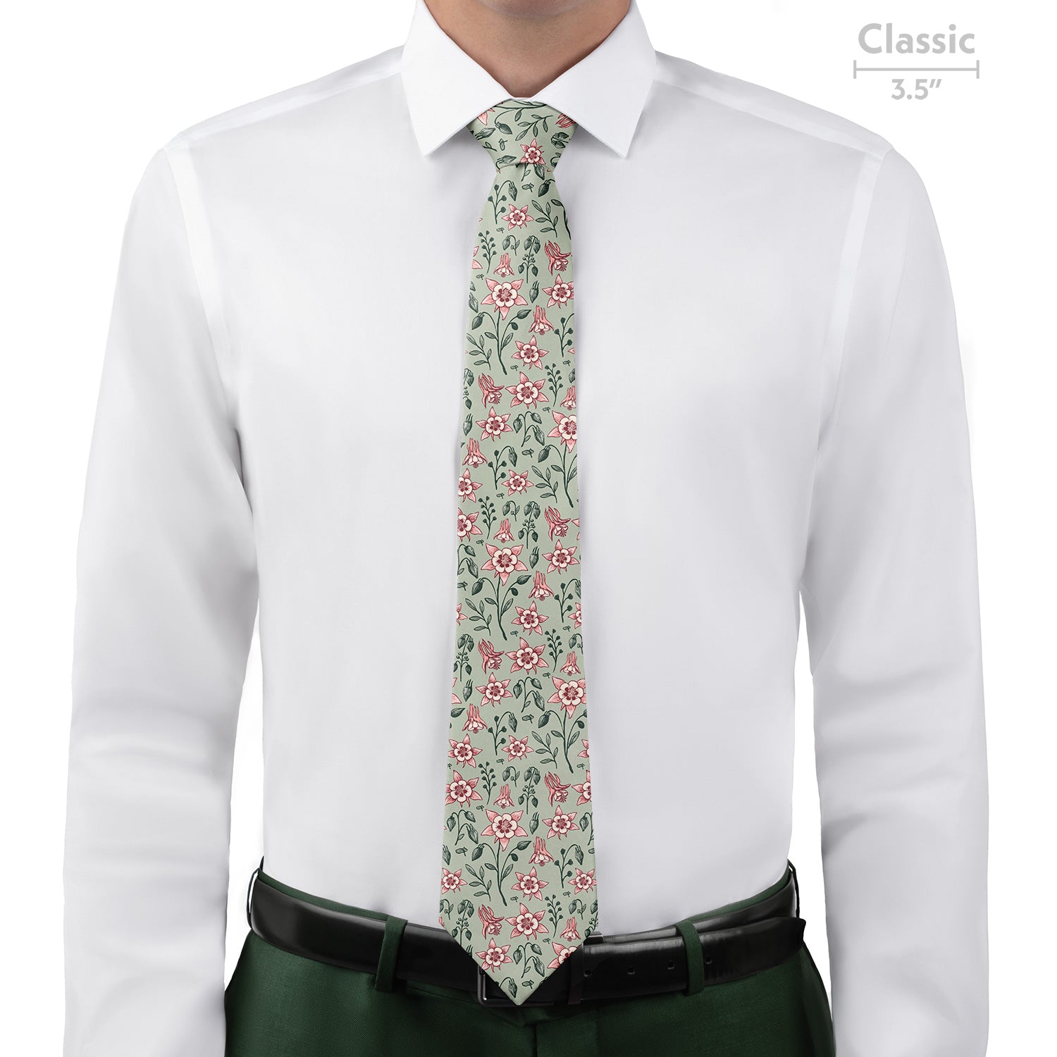 Mountain Columbine Necktie - Classic  - Knotty Tie Co.