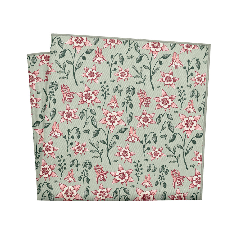 Mountain Columbine Pocket Square - 12" Square - Knotty Tie Co.