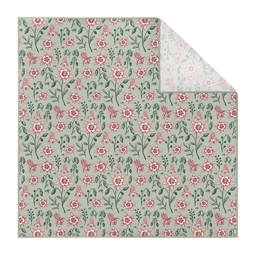 Mountain Columbine Pocket Square - Printed - Knotty Tie Co.