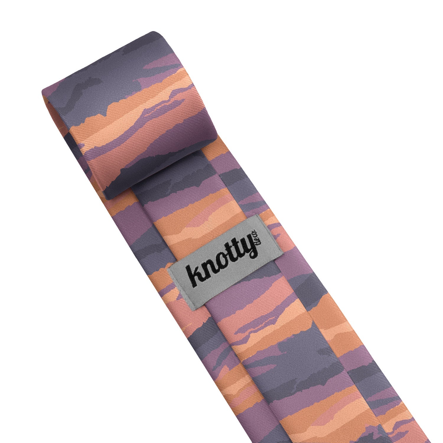 Mountain Sunset Necktie - Tag - Knotty Tie Co.