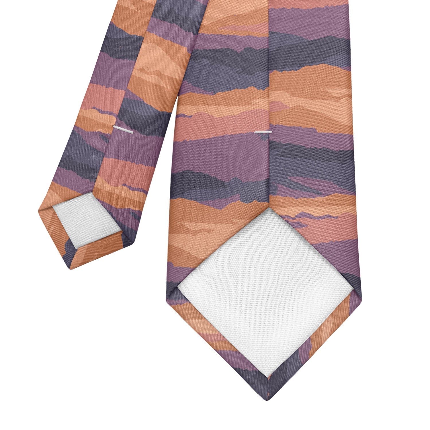 Mountain Sunset Necktie - Tipping - Knotty Tie Co.