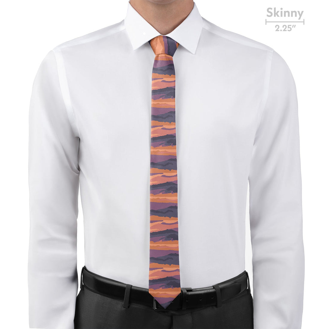 Mountain Sunset Necktie - Skinny - Knotty Tie Co.