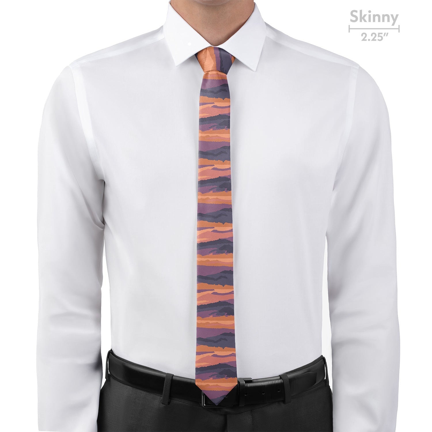 Mountain Sunset Necktie - Skinny - Knotty Tie Co.