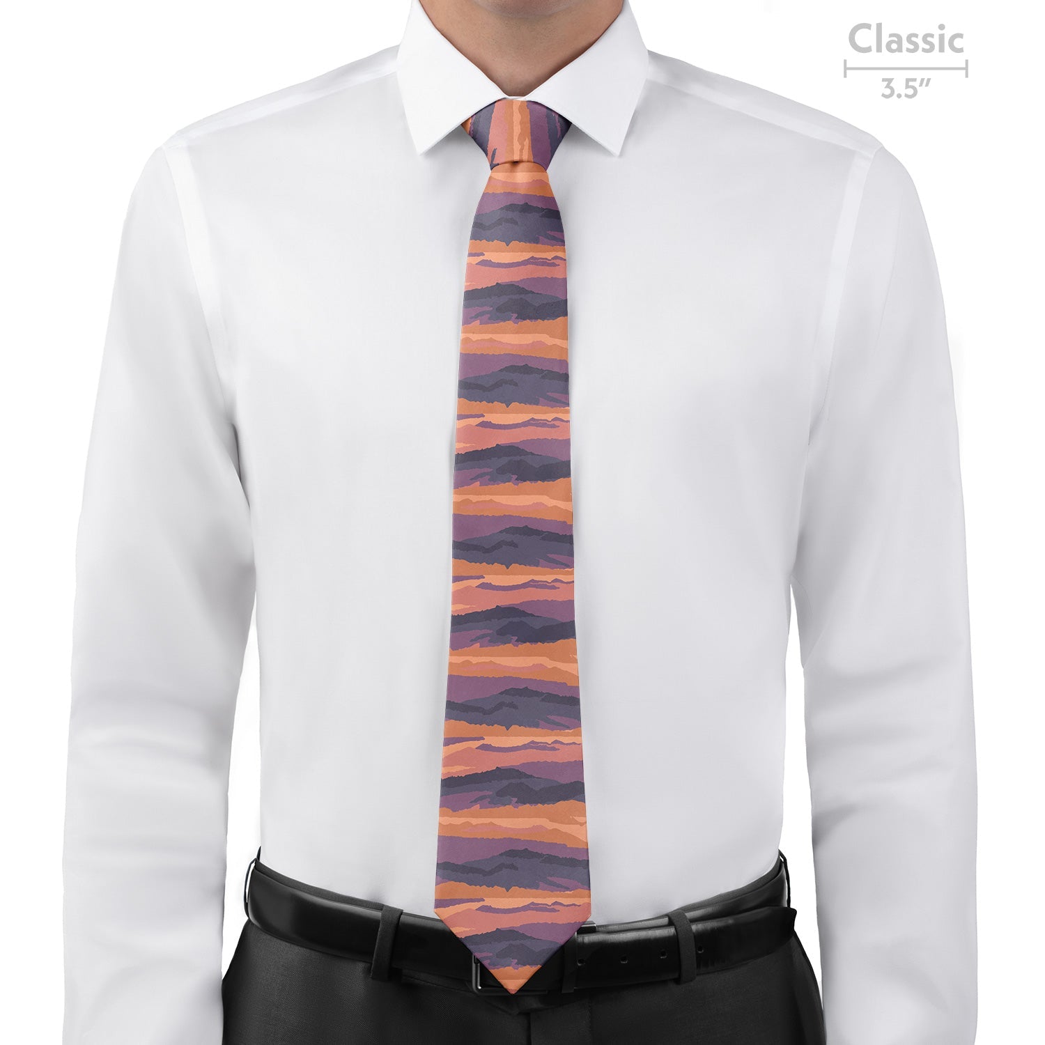 Mountain Sunset Necktie - Classic - Knotty Tie Co.