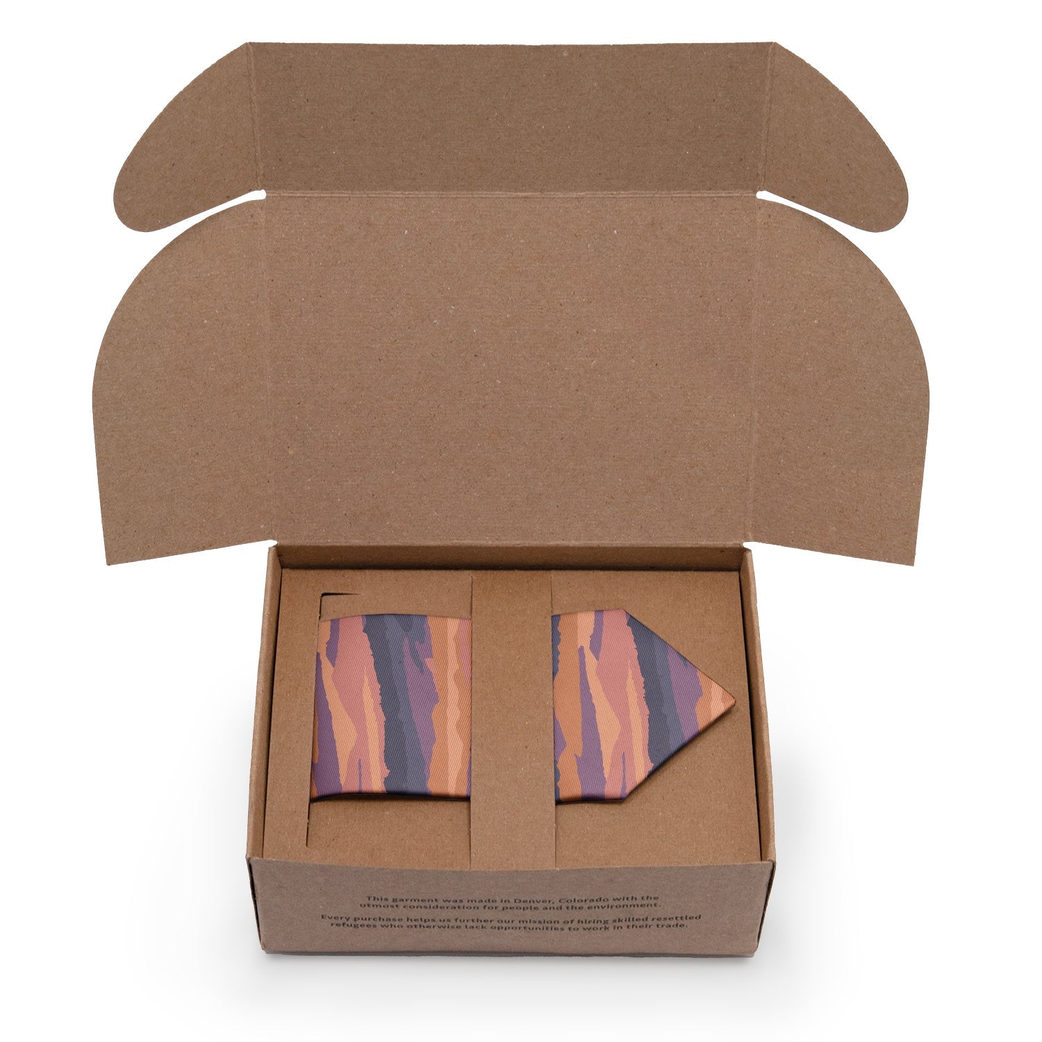 Mountain Sunset Necktie - Packaging - Knotty Tie Co.